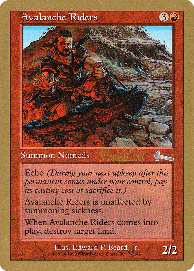 Avalanche Riders (Mark Le Pine) [World Championship Decks 1999] Magic: The Gathering