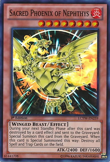 Sacred Phoenix of Nephthys [LCYW-EN259] Super Rare Yu-Gi-Oh!