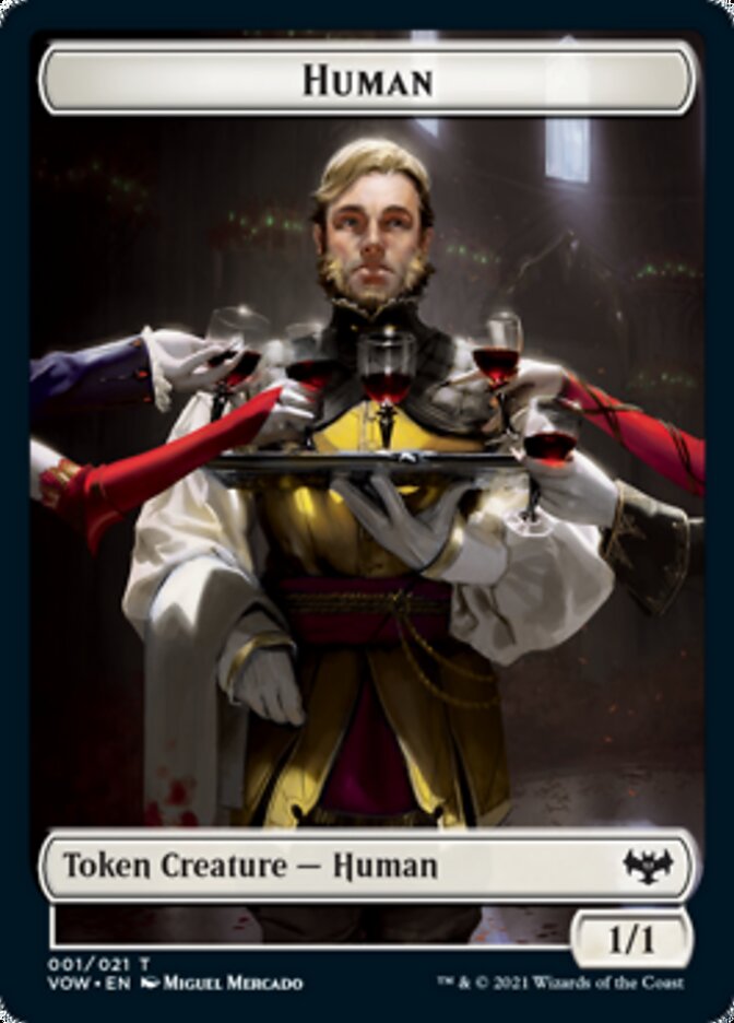 Human (001) // Spirit Cleric Double-Sided Token [Innistrad: Crimson Vow Tokens] Magic: The Gathering