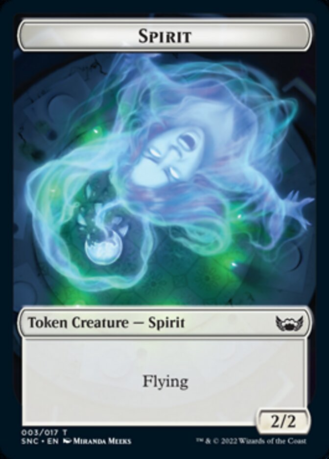 Ogre Warrior // Spirit Double-Sided Token [Streets of New Capenna Tokens] Magic: The Gathering