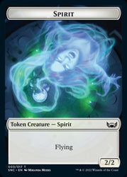 Treasure (017) // Spirit Double-Sided Token [Streets of New Capenna Tokens] Magic: The Gathering