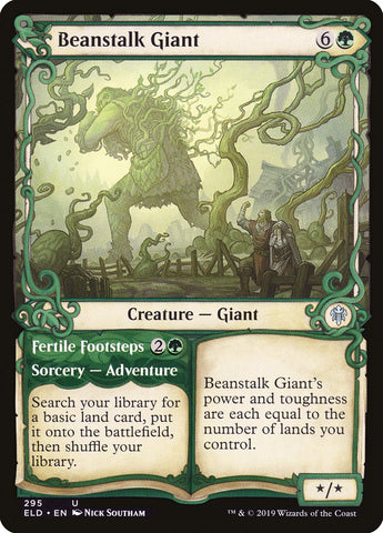 Beanstalk Giant // Fertile Footsteps (Showcase) [Throne of Eldraine] Magic: The Gathering