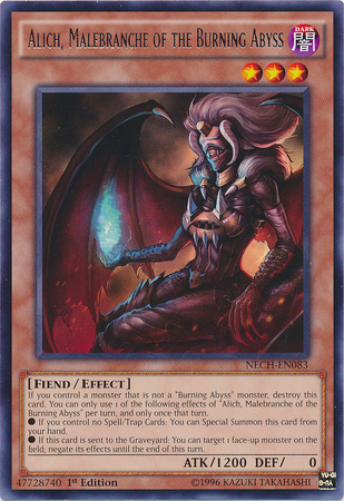 Alich, Malebranche of the Burning Abyss [NECH-EN083] Rare Yu-Gi-Oh!