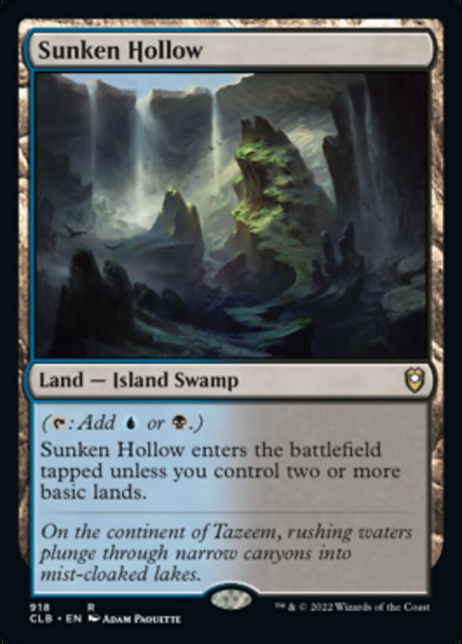 Sunken Hollow [Commander Legends: Battle for Baldur's Gate] Magic: The Gathering