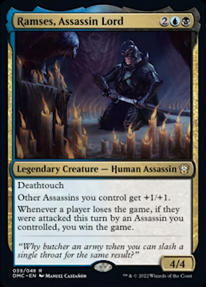 Ramses, Assassin Lord [Dominaria United Commander] Magic: The Gathering