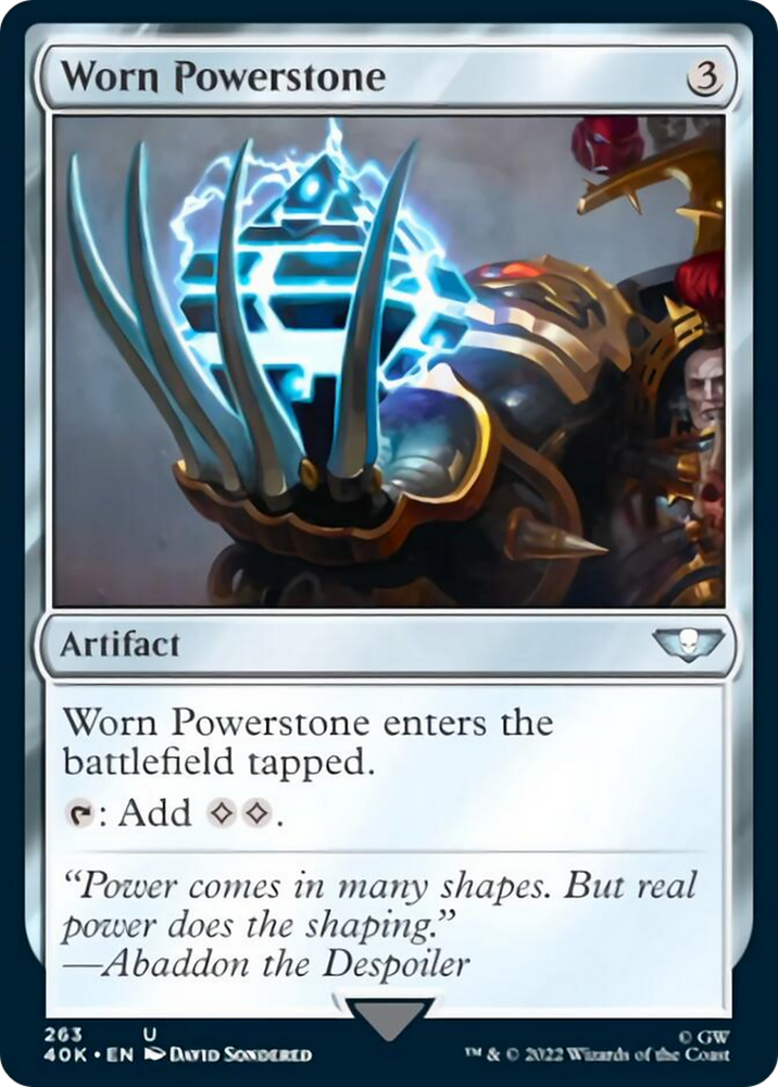 Worn Powerstone [Warhammer 40,000] Magic: The Gathering