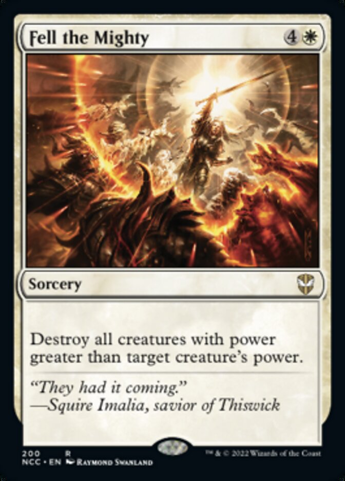 Fell the Mighty [Streets of New Capenna Commander] Magic: The Gathering