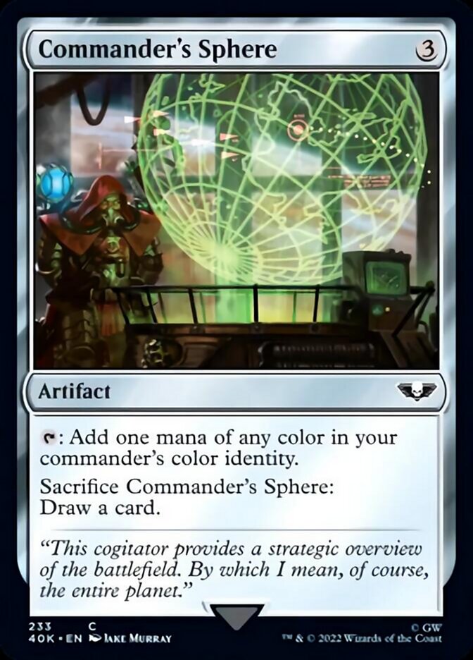Commander's Sphere (233) [Warhammer 40,000] Magic: The Gathering