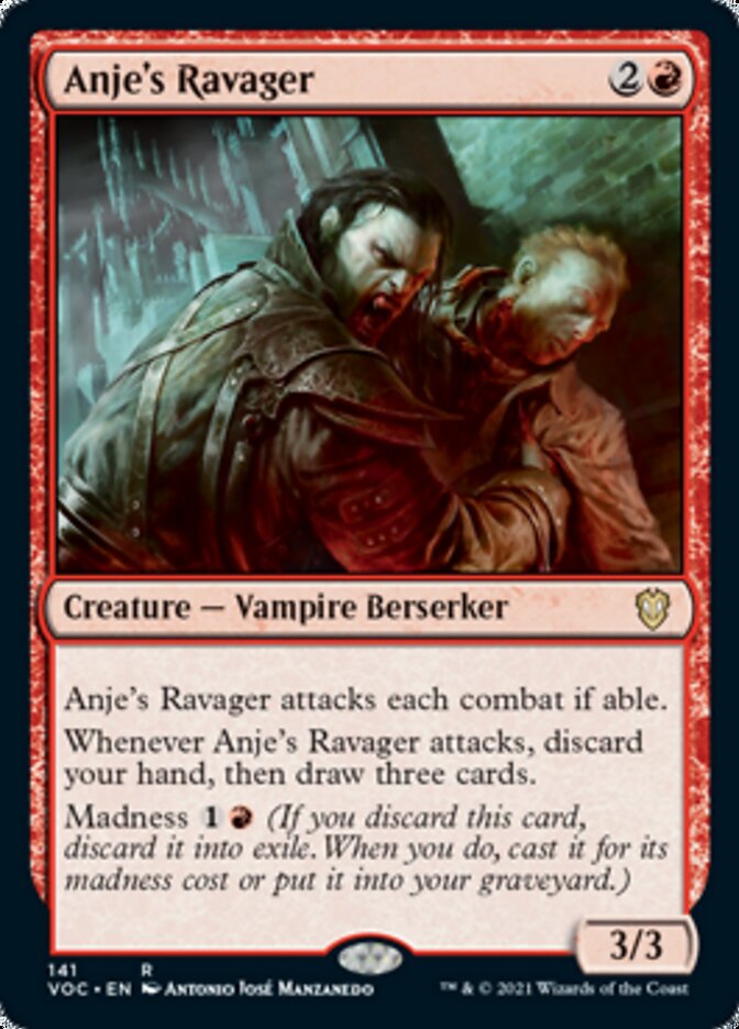 Anje's Ravager [Innistrad: Crimson Vow Commander] Magic: The Gathering