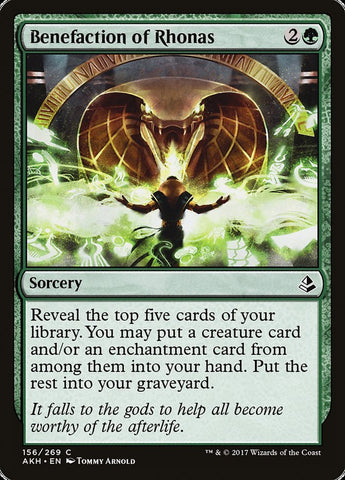 Benefaction of Rhonas [Amonkhet] Magic: The Gathering
