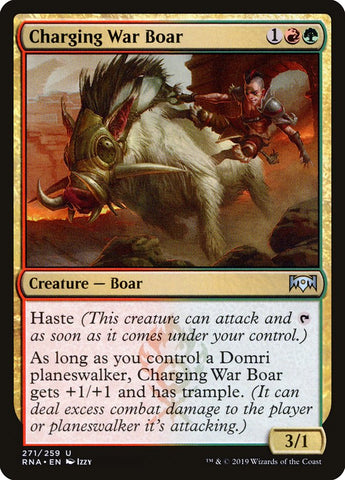 Charging War Boar [Ravnica Allegiance] Magic: The Gathering