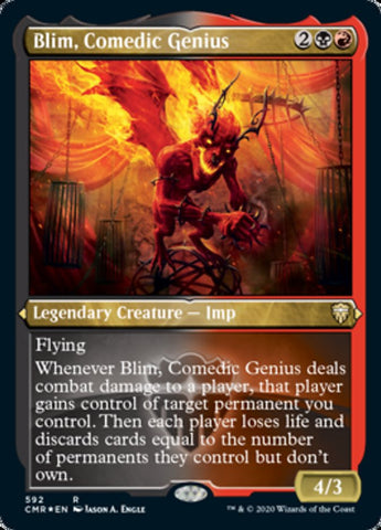Blim, Comedic Genius (Etched) [Commander Legends] Magic: The Gathering