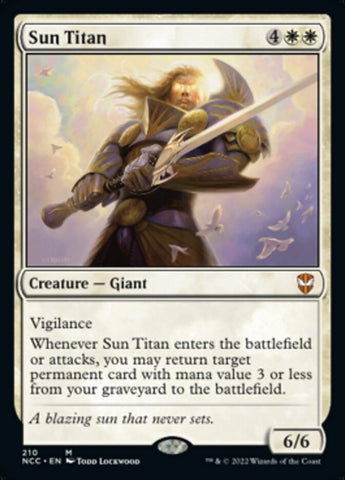 Sun Titan [Streets of New Capenna Commander] Magic: The Gathering