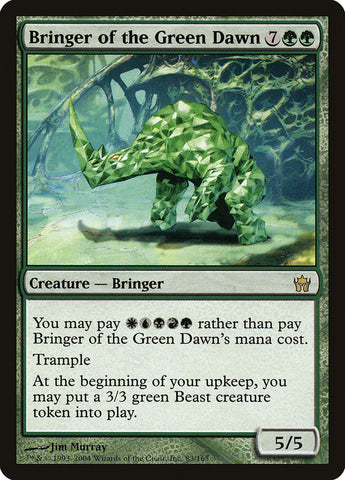Bringer of the Green Dawn [Fifth Dawn] Magic: The Gathering