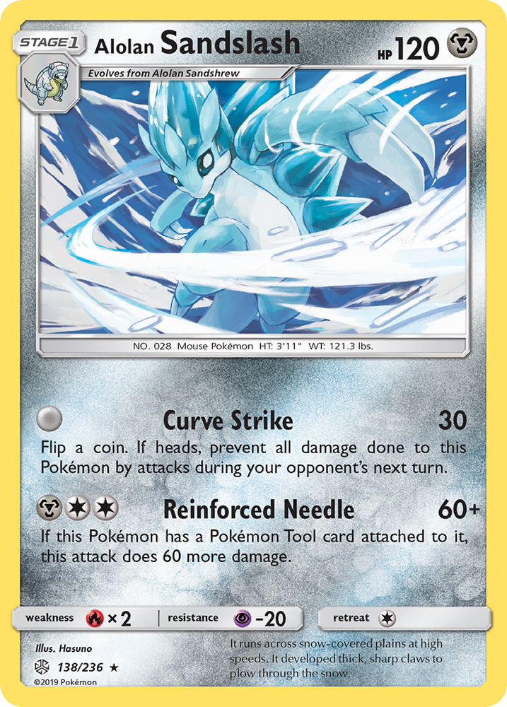 Alolan Sandslash (138/236) [Sun & Moon: Cosmic Eclipse] Pokémon