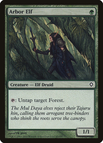 Arbor Elf [Worldwake] Magic: The Gathering