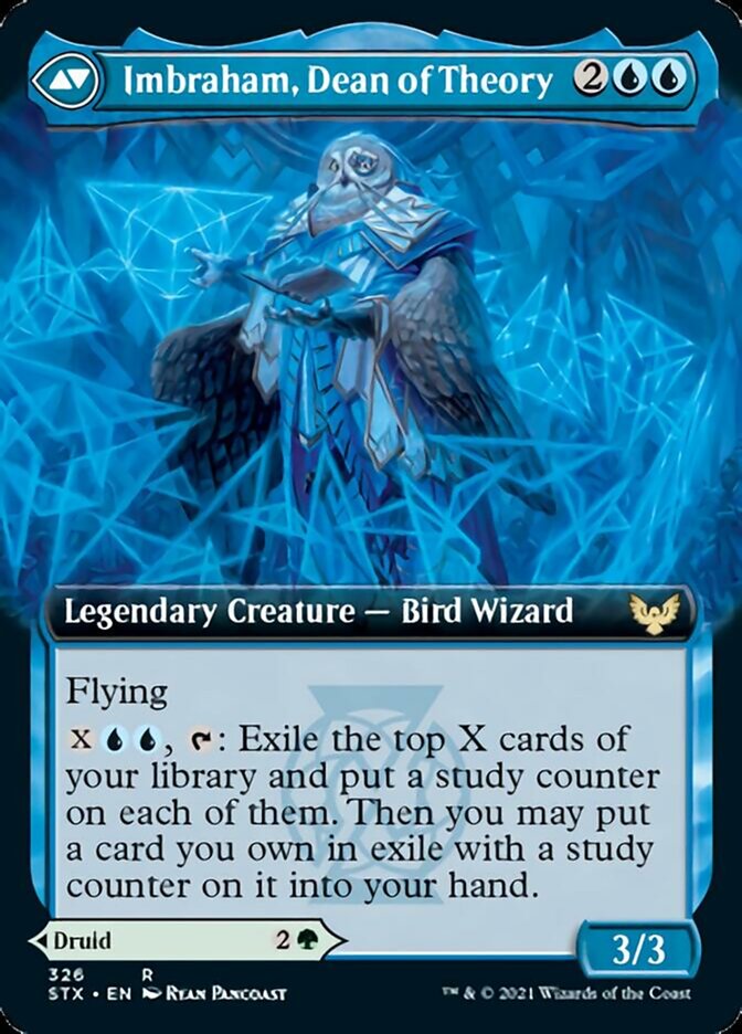 Kianne, Dean of Substance // Imbraham, Dean of Theory (Extended Art) [Strixhaven: School of Mages] Magic: The Gathering