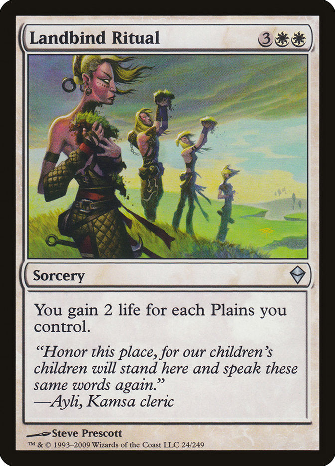 Landbind Ritual [Zendikar] Magic: The Gathering