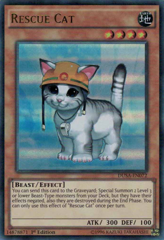 Rescue Cat [DUSA-EN072] Ultra Rare Yu-Gi-Oh!