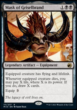 Mask of Griselbrand (Promo Pack) [Innistrad: Midnight Hunt Promos] Magic: The Gathering