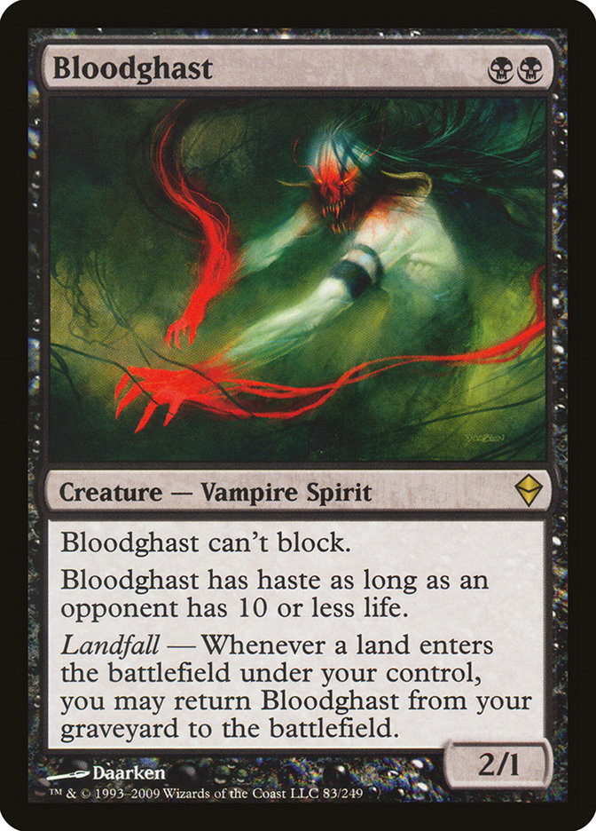 Bloodghast [Zendikar] Magic: The Gathering