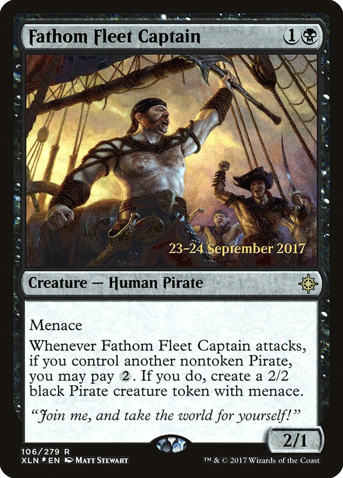 Fathom Fleet Captain [Ixalan Prerelease Promos] Magic: The Gathering