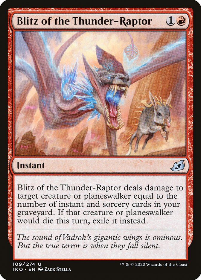 Blitz of the Thunder-Raptor [Ikoria: Lair of Behemoths] Magic: The Gathering