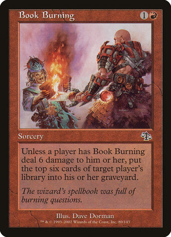 Book Burning [Judgment] Magic: The Gathering