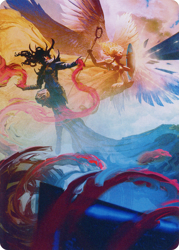 Drana and Linvala Art Card [March of the Machine Art Series] Magic: The Gathering