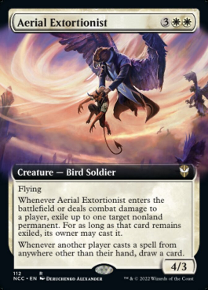 Aerial Extortionist (Extended Art) [Streets of New Capenna Commander] Magic: The Gathering