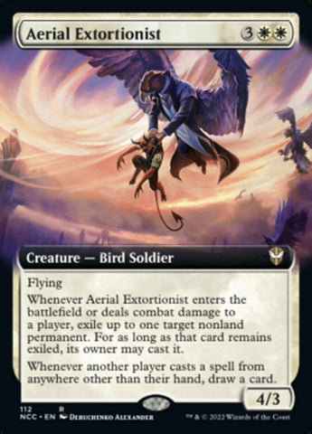 Aerial Extortionist (Extended Art) [Streets of New Capenna Commander] Magic: The Gathering
