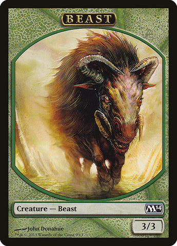 Beast Token [Magic 2014 Tokens] Magic: The Gathering