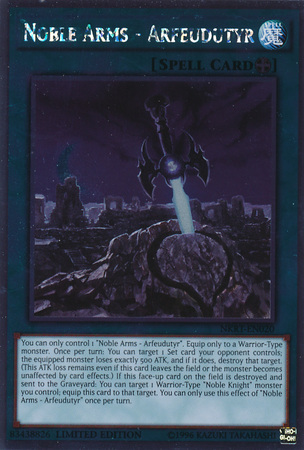 Noble Arms - Arfeudutyr [NKRT-EN020] Platinum Rare Yu-Gi-Oh!