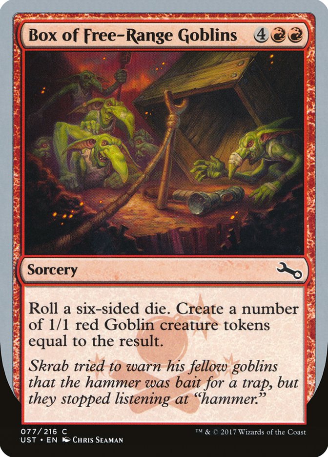 Box of Free-Range Goblins [Unstable] Magic: The Gathering