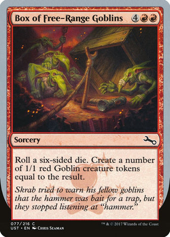 Box of Free-Range Goblins [Unstable] Magic: The Gathering
