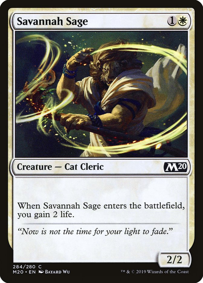 Savannah Sage [Core Set 2020] Magic: The Gathering