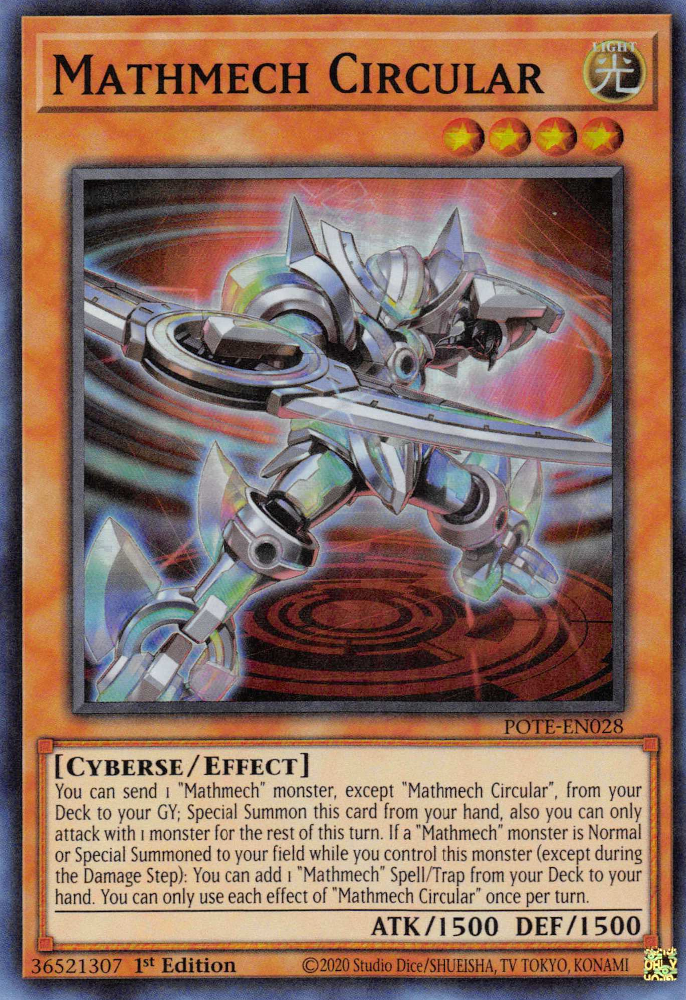 Mathmech Circular [POTE-EN028] Super Rare Yu-Gi-Oh!