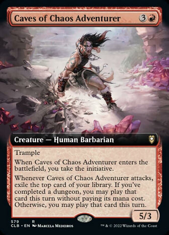 Caves of Chaos Adventurer (Extended Art) [Commander Legends: Battle for Baldur's Gate] Magic: The Gathering