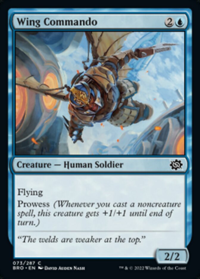 Wing Commando [The Brothers' War] Magic: The Gathering