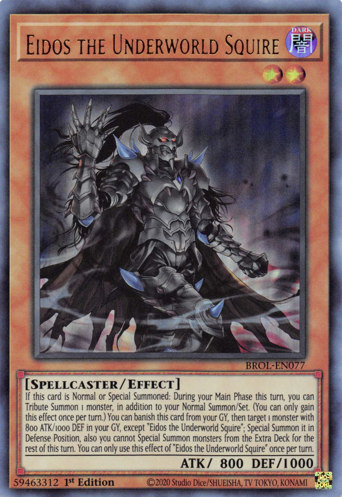 Eidos the Underworld Squire [BROL-EN077] Ultra Rare Yu-Gi-Oh!