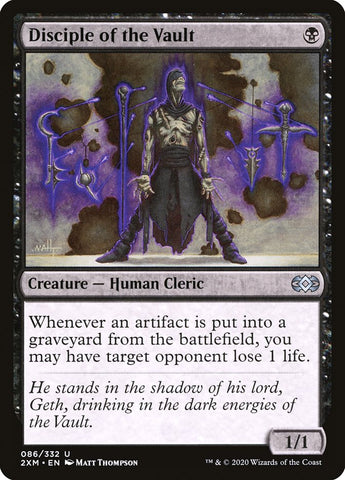 Disciple of the Vault [Double Masters] Magic: The Gathering