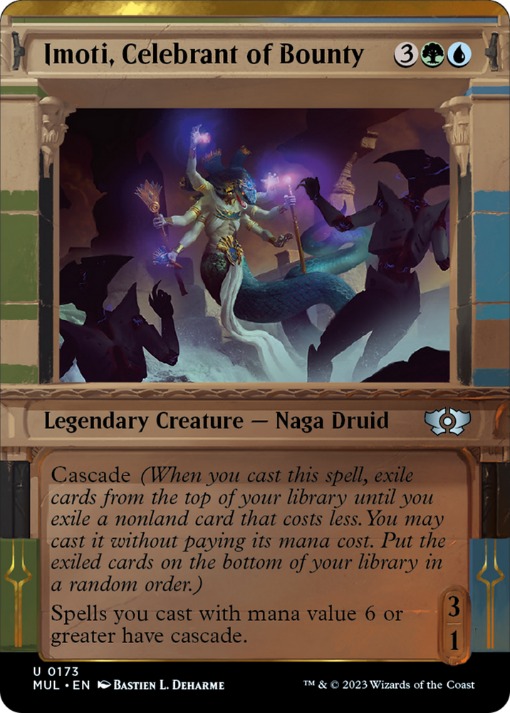 Imoti, Celebrant of Bounty (Halo Foil) [Multiverse Legends] Magic: The Gathering