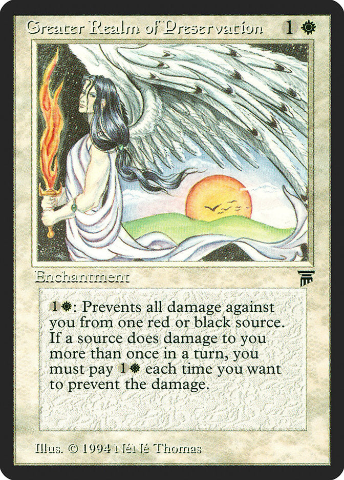 Greater Realm of Preservation [Legends] Magic: The Gathering