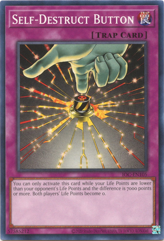 Self-Destruct Button (25th Anniversary) [IOC-EN105] Common Yu-Gi-Oh!