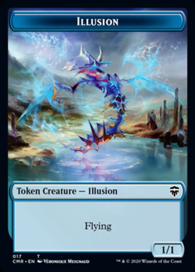 Illusion // Plant Double-Sided Token [Commander Legends Tokens] Magic: The Gathering