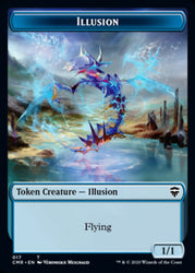 Illusion // Plant Double-Sided Token [Commander Legends Tokens] Magic: The Gathering
