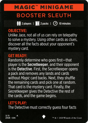 Booster Sleuth (Magic Minigame) [Zendikar Rising Minigame] Magic: The Gathering