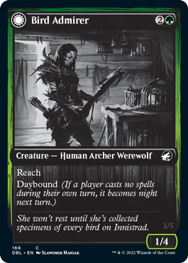 Bird Admirer // Wing Shredder [Innistrad: Double Feature] Magic: The Gathering