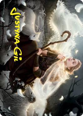 Ancestor's Embrace Art Card (Gold-Stamped Signature) [Innistrad: Crimson Vow Art Series] Magic: The Gathering