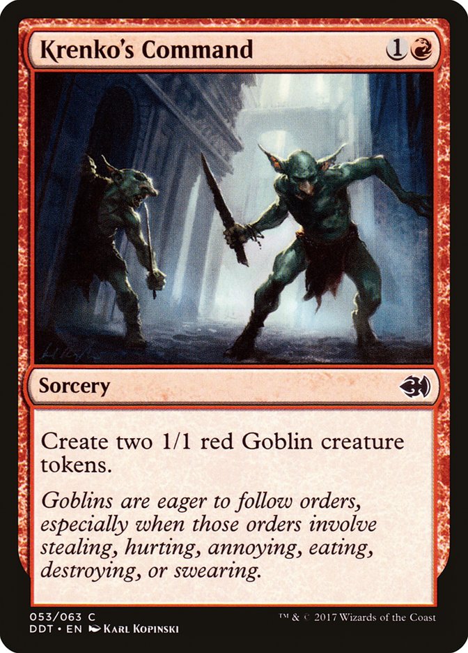 Krenko's Command [Duel Decks: Merfolk vs. Goblins] Magic: The Gathering